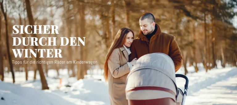 Sicher durch den Winter – Tipps für die richtigen Räder am Kinderwagen