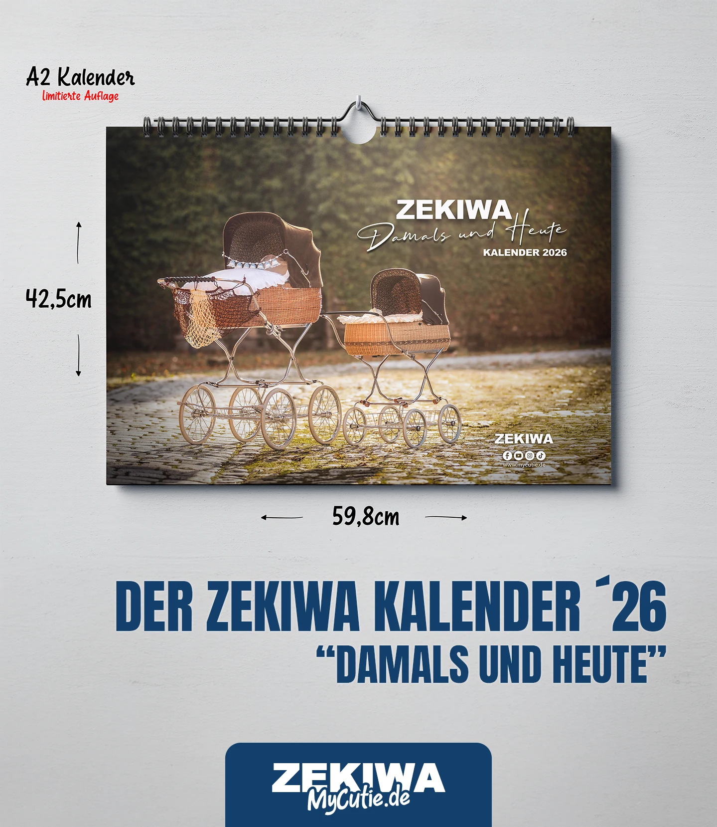 ZEKIWA Kinderwagen damals und heute – Kalender 2026